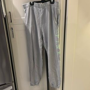 Pink brand gray jogger sweatpants